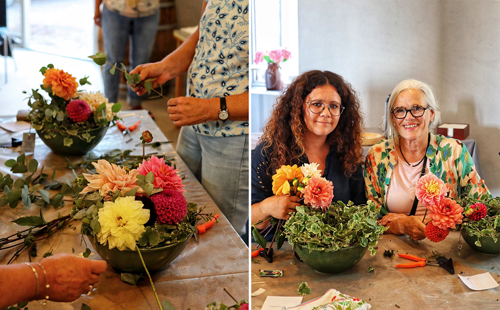 En kreativ blomsterdag med Karl Fredrik på Bjärsjölagård